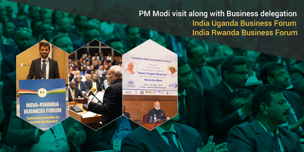 Mr Aslam Khan is part of high-level Shri Narendra Modi business delegation in a bid to take forward strategic partnership with Rwanda & Uganda