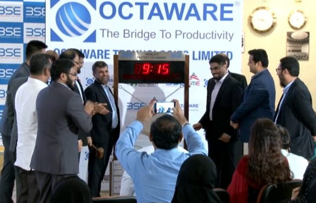 Octaware IPO Bell ringing ceremony
